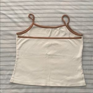 🌺 White and Tan Cami 🌺